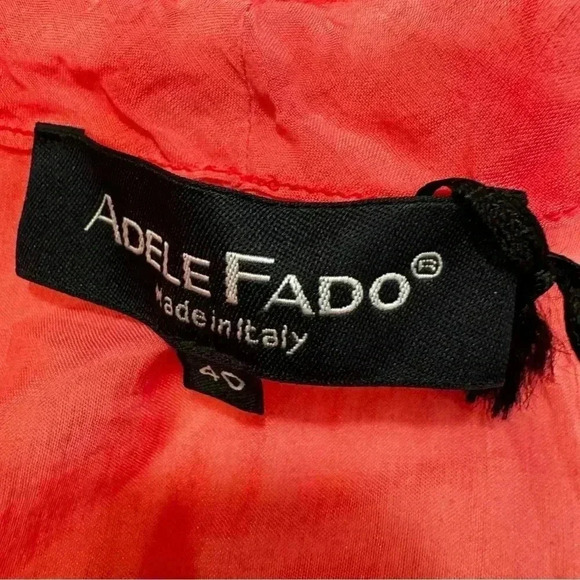 NWT Adele Fado Cotton Blouse Top Sz EU40 US L Eyelet Accents Cowl Neck ITALY - Picture 7 of 12